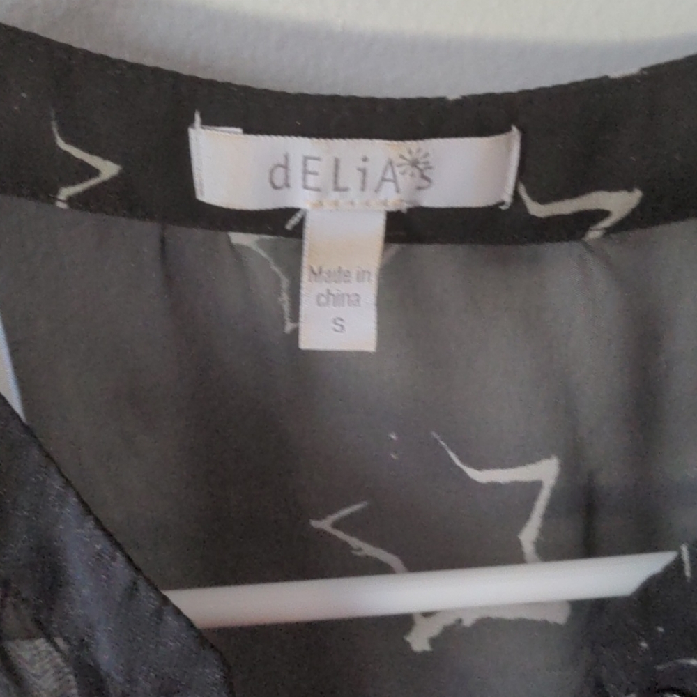 Sheer black shirt with stars - Picture 2 of 4